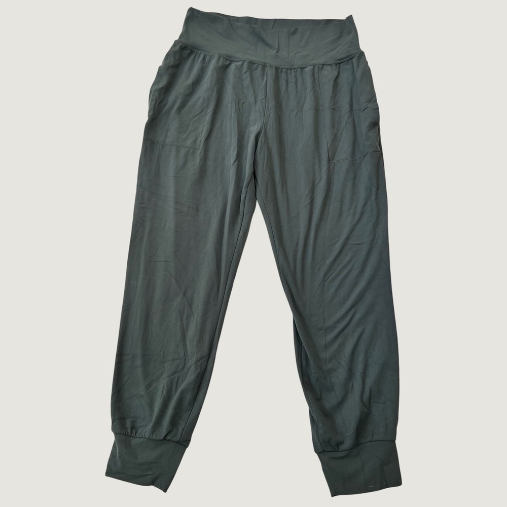 Athleta Salutation Jogger Powervita Dark Green High Rise Yoga Pants Large